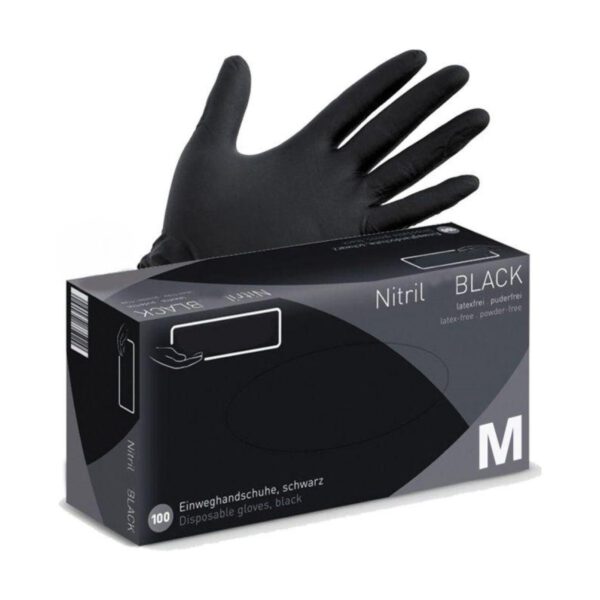 Handschoenen maat M zwart 100st