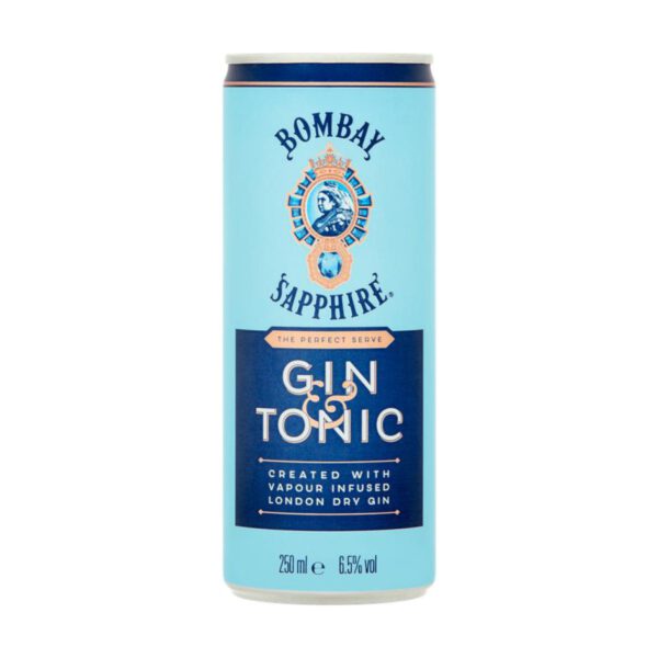 Bombay sapphire gin & tonic 12 x 0,25 L