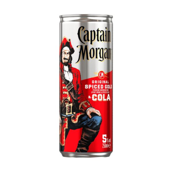 Captain Morgan & cola 12 x 0,25L