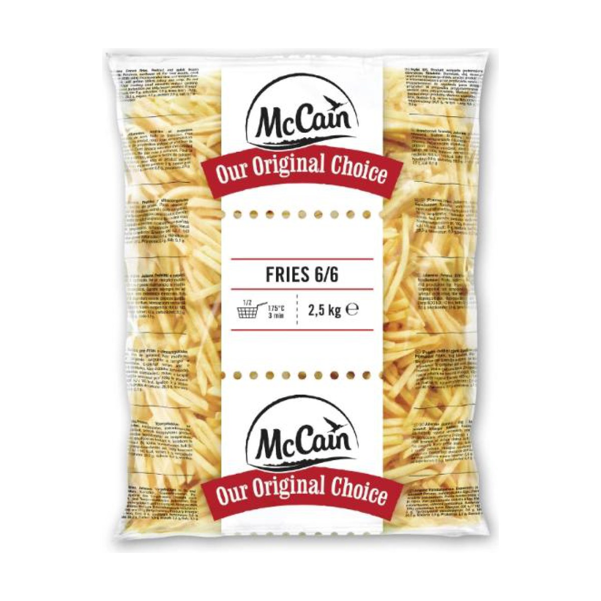 McCain friet 6mm 5 x 2,5 kg